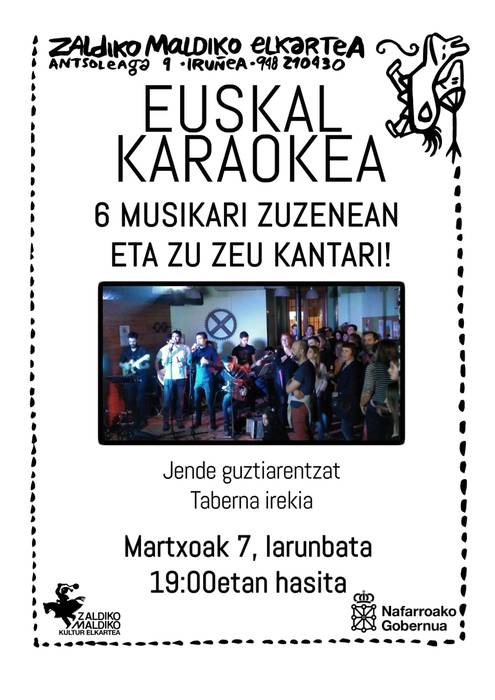 EUSKAL KARAOKEA: 6 MUSIKARI ZUZENEAN ETA ZU ZEU KANTARI