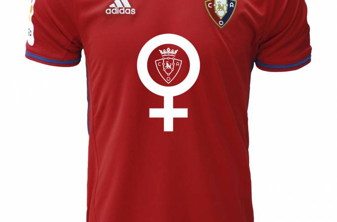 Sinbolo feminista eramanen du Osasunak elastikoan, asteleheneko euskal derbian