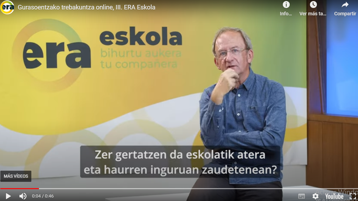 Gurasoentzako ERA eskolen III.  edizioa abian da