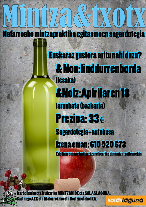 Mintza-Txotx! Linddurrenborda Sagardotegira irteera.