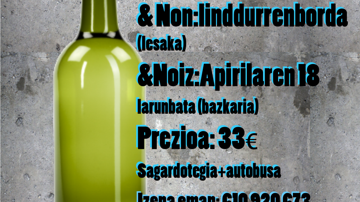Mintza-Txotx! Linddurrenborda Sagardotegira irteera.