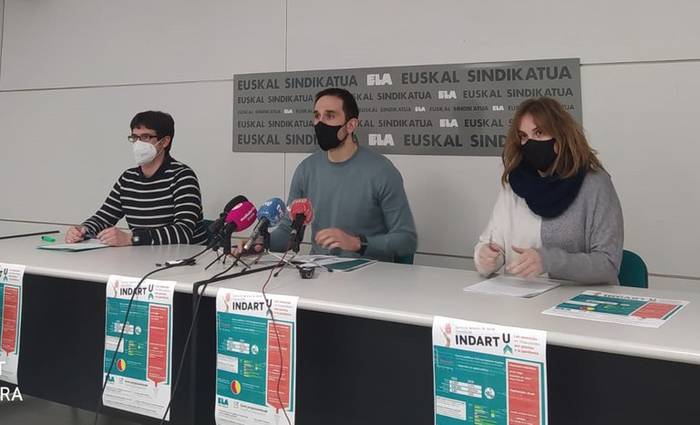 Langabezia jaitsi arren enpleguak prekarizatzen segitzen duela salatu du ELAk