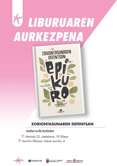 'Zoriontasunaren defentsan' liburuaren aurkezpena