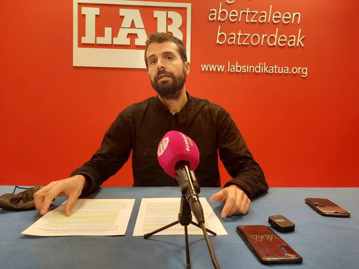 Igor Arroio (LAB): "Nafarroako aurrekontuen proiektuak ez die erantzuten langileriaren muturreko beharrei"