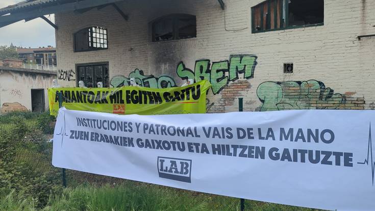 Laneko Segurtasun eta Osasunaren nazioarteko egunean amiantoaren arriskuez ohartarazi du LABek