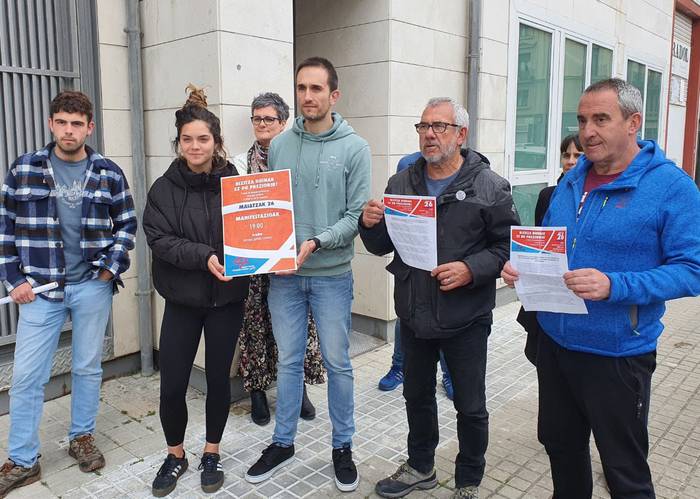 Eros ahalmena defendatzeko protesta eginen du Eskubide Sozialen Kartak hilaren 26an