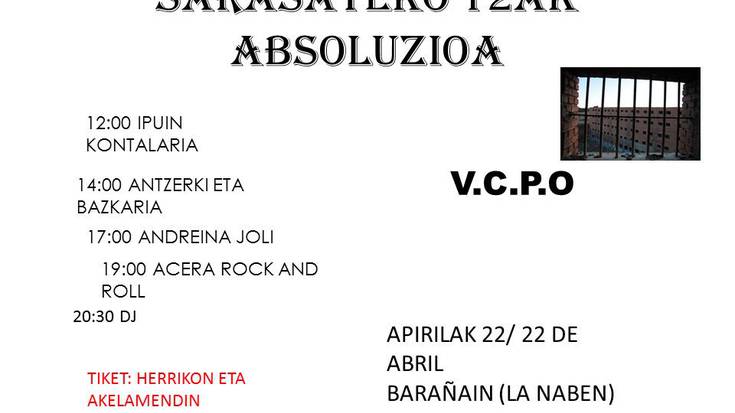 Sarasateko okupazioan auzipetuengatik, elkartasun jaialdia