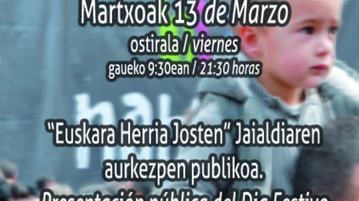 "Euskara Herria Josten Jaia'15" aurkezpena