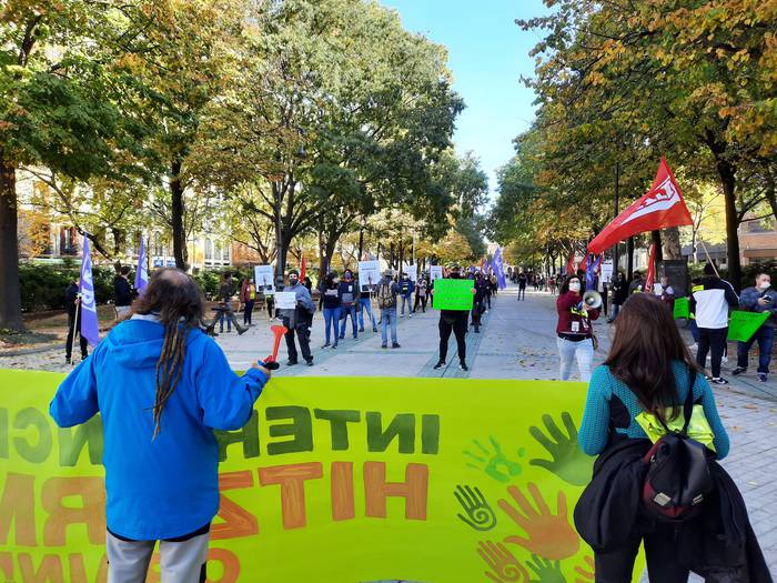 Esku hartze sozial "duina" aldarrikatu dute ehunka langilek
