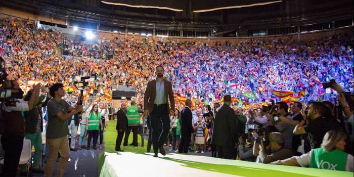 Santiago Abascal Vox-eko presidentea Iruñean izanen da heldu den astean