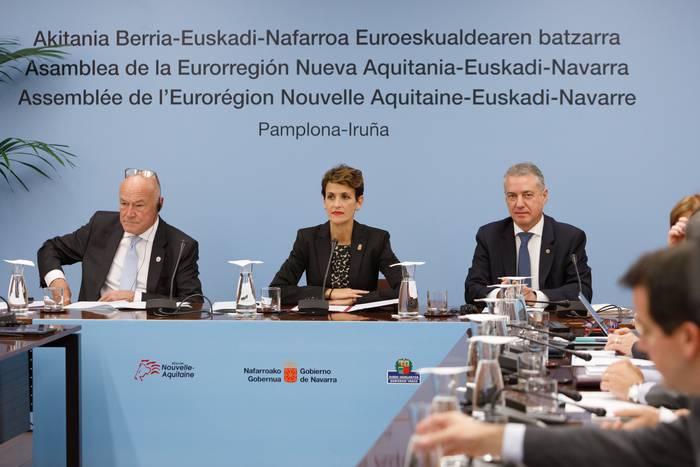 Nafarroak, Euskadik eta Akitania Berriak Euroeskualdearen aldeko apustua berretsi dute