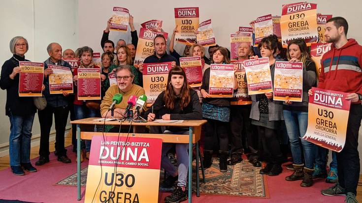 Mobilizazio egun jendetsua espero dute Greba Orokorraren deitzaileek