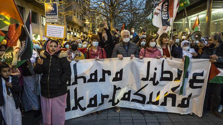 Sahararen autodeterminazio eskubidea aldarrikatu dute Iruñean