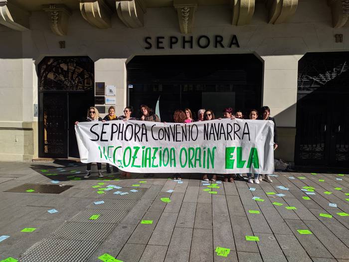 "Beharrezkoa den denboran" greban jarraituko dute Sephorako langileek
