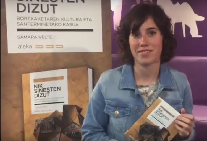 'Nik sinesten dizut', liburua aurkeztuko du Samara Veltek Karrikirin