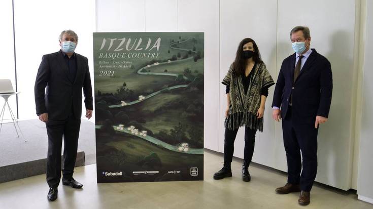 Miren Asiain iruindarrak egin du Itzulia lasterketaren kartela