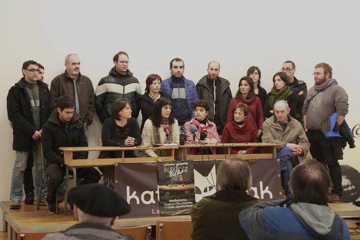 Biharko Donostiako manifestazioan parte hartzera deitu du Nafarroako euskalgintzak