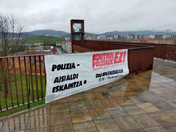 “Kontrol poliziala” salatzeko protesta egingo dute gaur, Mendillorrin