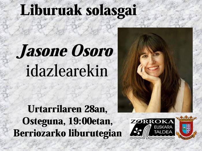 Jasone Osoro berriozarren urtarrilaren 28an
