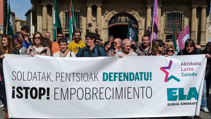 Pentsioen erreformak ekarriko dituen murrizketen aurka mobilizatu da ELA