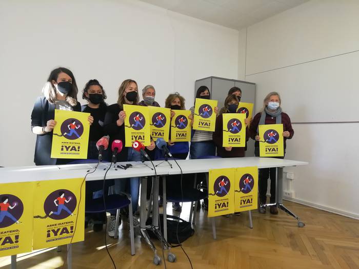 Aurrekontu feministak galdegin ditu  indarkeria matxistaren aurkako plataformak
