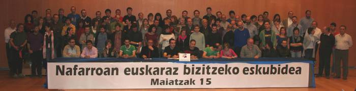 Euskaraz bizitzeko eskubidearen aldeko manifestaziora deitu du Nafarroako euskalgintzak