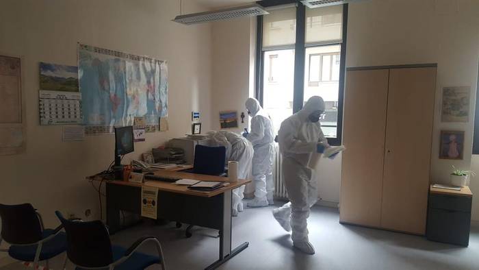 Espainiako armada Iruñera bidali dute desinfekzio lanetarako