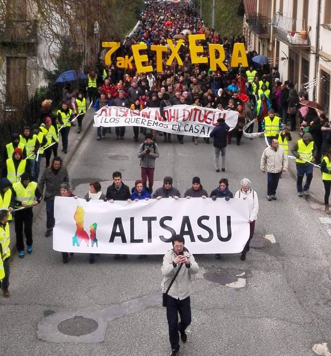 Hiru hilabete beteko dira Altsasuko hiru gazte espetxean sartu zituztenetik
