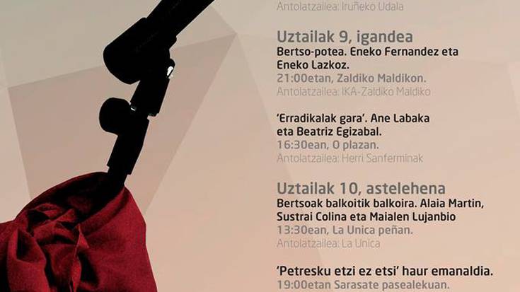 Sanferminetan ere bertsoa nagusi