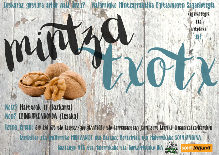 Mintza-txotx! Lesakako Linddurenborda Sagardotegira irteera!