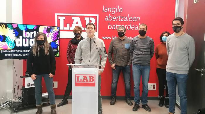 Esku hartze sozialeko hitzarmenaren akordioak “negoziazio marko propioa” sortu duela dio LABek