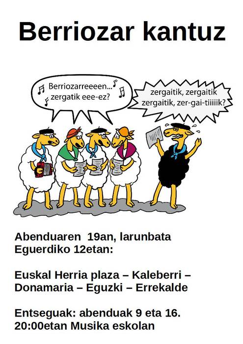 Berriozar kantuz
