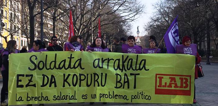 Lantokietan izaten den arrakala ez da bakarrik soldatetan antzematen LABek salatu duenez