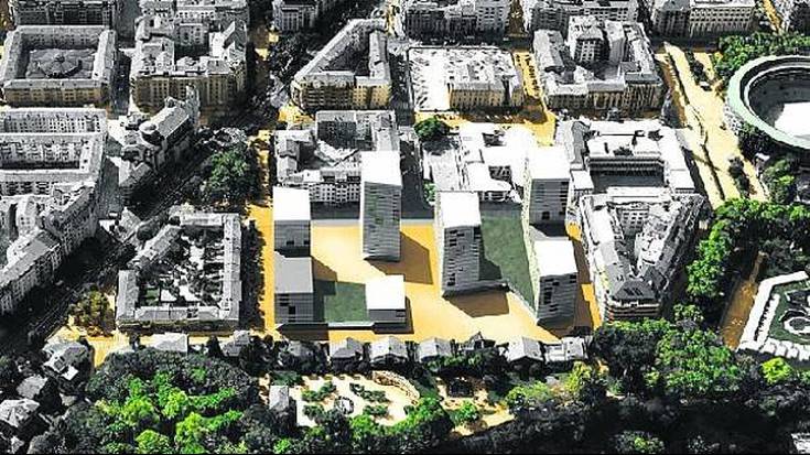 Salestarren orubean hamazazpi solairuko etxeak eraikitzearen aurka dago Iruñeko Udala