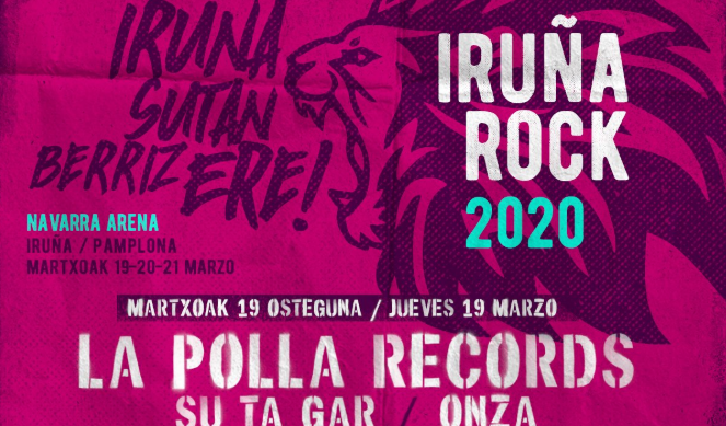 La Polla Records izango da Iruña Rock jaialdiko kartel burua