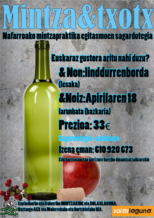 Mintza-Txotx! Linddurrenborda Sagardotegira irteera.