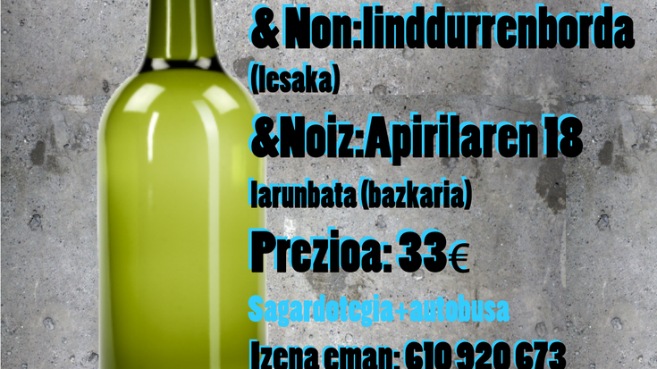 Mintza-Txotx! Linddurrenborda Sagardotegira irteera.