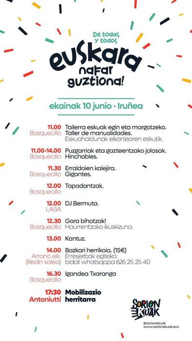 Sorionekuak, euskara nafar guztiona!
