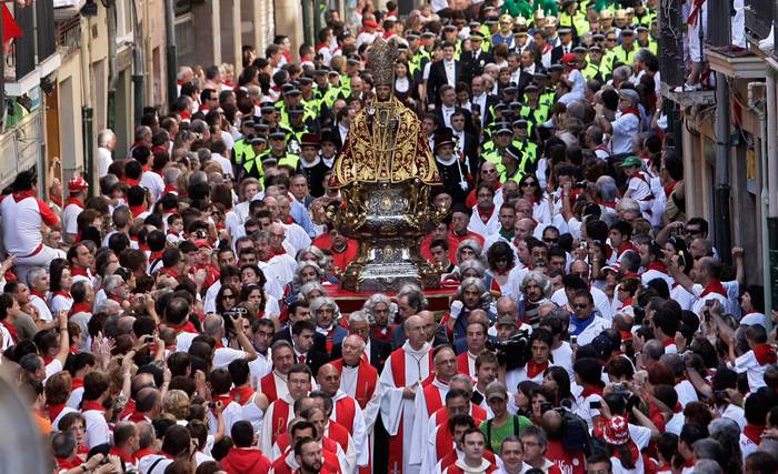Prozesioa, San Fermin egun handian