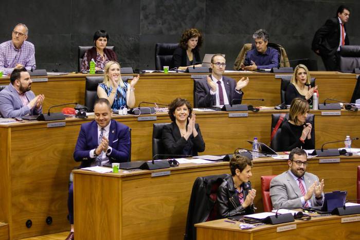 Parlamentuak aurrekontuak onartu ditu
