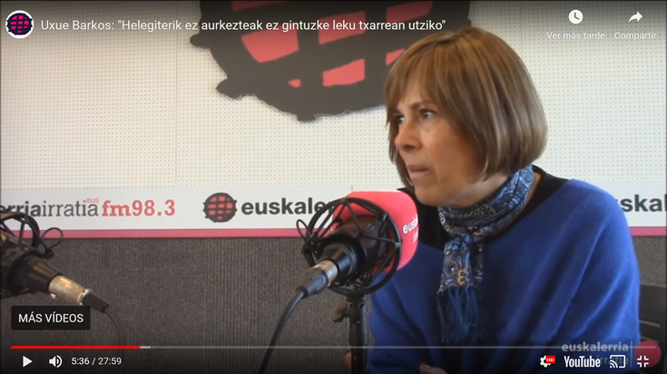 Uxue Barkos: “Helegiterik ez aurkezteak ez gintuzke leku txarrean utziko”