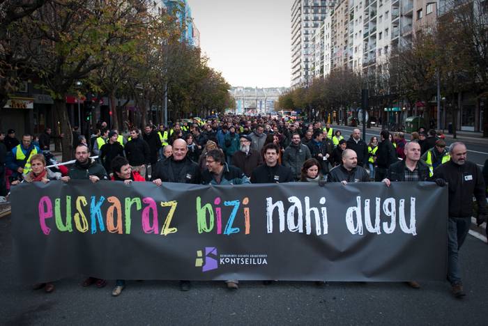 Kontseiluak bat egin du larunbateko manifestazioarekin