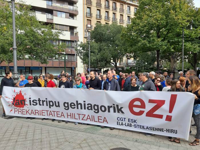 Sindikatuek Erripagañako lan istripua salatu dute