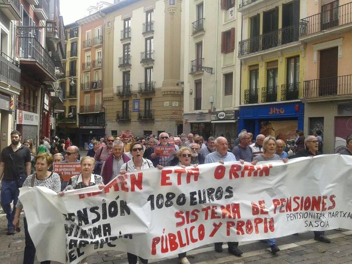 Maiatzaren 11rako mobilizaziora deitu dute pentsionistek