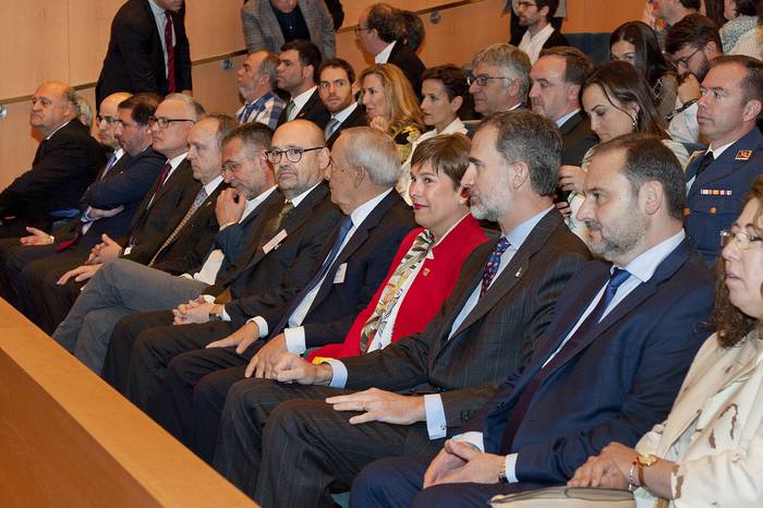 Espainiako Felipe VI.a Erregeak Arkitektura eta Gizartearen Nazioarteko V. Biltzarraren inaugurazioan parte hartu du Iruñean 