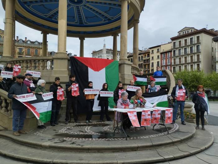 Israelen Estatua desegitearen aldeko protesta eginen du Palestinarekin Elkartasuna plataformak