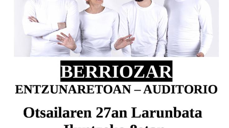 Demode Quartet. Kontzertua Berriozarren otsailaren 27an