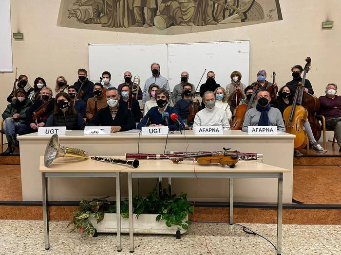 Nafarroako Orkestra Sinfonikoak entseguak egiteko baldintzak salatu ditu