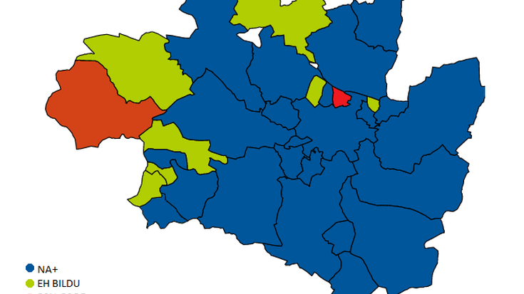 Zerrenda bozkatuenak foru hauteskundeetan, Iruñerrian