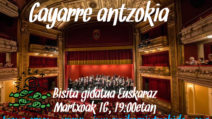 Gayarre Antzokia ezagutzeko, bisita gidatua euskaraz